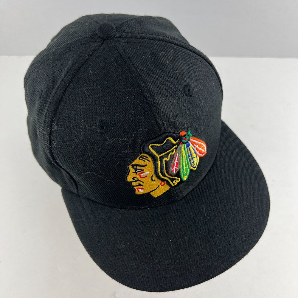 Chicago Blackhawks Hockey 59Fifty New Era Baseball Style Cap Hat 7 5/8 Size